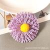 Broche de rafia tejida a mano de tres capas con diseño de girasol para mujer, estilo bohemio festivo, accesorios para pendientes al por mayor