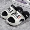 Novas Pantufas Masculinas com Combinação de Cores Duplas para Uso Externo, Sandálias Eva Versáteis com Sola Grossa Antiderrapante e Sola Macia