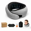 Almohada Popular con Espuma Viscoelástica en Forma de U Transfronteriza, Almohada de Viaje para el Cuello, Portátil y Plegable, Adecuada para Siestas en Avión y Soporte Cervical