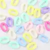 Acrílico Color Primavera Nube Estrella de Cinco Puntas Agujero Grande Oso Cuentas Sueltas Pulsera DIY para Niños Cadena de Teléfono Accesorios de Joyería