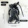 Bolsa de Neceser Grande Labubu, Bolso para Primeros Pasos de Bebé, Bolsa Transparente de PVC para Exhibición de Muñecos, Bolsa de Almacenamiento con Colgante de Muñeco