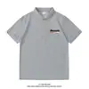 Camisa Polo para Hombre de Manga Corta Verano Nuevo Estilo Hombres de Media Manga Marca de Moda Americana Camiseta para Niños Camisa para Hombre con Cuello de Solapa de Negocios