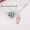 Zirconia Nuevo Súper Brillante Fondo Plano 1.5 Cuadrado Uñas Arte Pedrería Irregular de Colores Pegatinas Cuadradas Pequeñas para Uñas Decoraciones de Pedrería