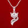 Colgante bolsa de la suerte plata colgante de monedero collar pareja hueco collar Bolsa de la Suerte plata monedero joyería de plata fósforo pequeño
