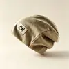 Gorro Largo para Circunferência Craniana Grande, Gorro Soltinho Feminino para Primavera e Outono, Aquecedor de Cabeça, Chapéu para Frio, Versátil, Emagrecedor, Tricô, À Prova de Frio, Proteção de Orelha, Chapéu de Puxar