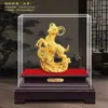 Ornamento de Veludo Flocado Ano do Carneiro Dourado Auspicioso e Desejoso Próspero Riqueza Presente de Reunião Anual Atraindo Riqueza e Tesouro Ornamento