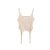 Camisola sexy de cintura baja con espalda descubierta para mujer, estilo Spice Girls, de verano, corte entallado, con rosca, estilo europeo y americano.