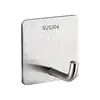 Gancho Adhesivo de Acero Inoxidable sin Taladro, Gancho Fuerte sin Rastro para Toallas de Baño, Gancho para Ropa, Gancho de Metal Resistente para Montar en Pared de Cocina