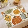 Temu quente outono thanksgiving placemat decorativo abóbora impresso louça louça tapete de isolamento térmico simples all-match western placemat