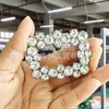 Hebilla Cuadrada de Metal Transfronteriza Rosa Perla Diamante Flor para Zapato Desmontable Decorativa Hebilla para Zapato de Boda Accesorios para Zapatos Sandalias Tacones Altos