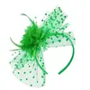 Chapéus de Noiva Estilo Francês Europeus e Americanos, Vestidos de Casamento, Acessórios de Cabeça para Fotografia de Viagem, Acessórios de Cabelo Florais, Faixas de Cabeça de Renda com Penas Vintage Transfronteiriças