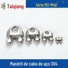Cabo de aço inoxidável 304 Grampo U para cabo de aço Grampo de cabo Chuck M2 M3 M4-M40
