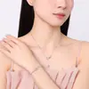 Pendientes de Mariposa Originales Tichia de Plata de Ley S925 para Mujer Diseño de Nicho Dulces y Exquisitos Versátiles Pendientes de Mariposa con Circonita Rosa