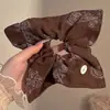 Otoño Invierno Estilo Coreano Cuadros Lazo para el Pelo de Intestino Grande Mujer 2026 Nuevo Gama Alta Súper Grande Cuerda para Moño Flor en la Cabeza Accesorios para el Cabello