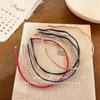 Diadema Simple de Lunares Estilo Coreano, Diadema Ondulada Elegante y Delgada, Accesorio Básico Versátil para el Cabello para Niños y Padres