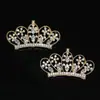 Nuevo accesorio para el cabello de corona con incrustaciones de diamantes DIY, aleación de bolsa de lazo, materiales de decoración para ramo de novia al por mayor