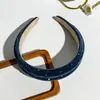 Diadema de Gama Alta para Otoño e Invierno de Gamuza con Pedrería y Corona Alta, Accesorio de Moda Transfronterizo para Rostros Pequeños