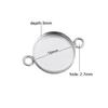 Yb Yayin Joias de Prata S925 Transfronteiriças Redondo 16mm Europeu e Americano Simples Geométrico Colar Pingente Pingente de Prata Porta Vazia