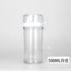 Olla de aceite acrílica a prueba de fugas para uso comercial, doméstico, de restaurante, hotel, puesto de comida, cocina, olla de vinagre, botella de salsa de soja, botella de condimento de aceite de sésamo