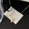 Colar de Pérolas para Mulheres, Corrente de Clavícula de Luxo Leve e de Nicho de Alta Qualidade, Acessório de Pescoço Versátil e Elegante para Moda, Atacado