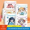 Atacado de Livros de Adesivos Divertidos de Princesa para Bebês de 3-6 Anos, Livros de Treinamento de Concentração para Meninas, Brinquedos e Livros Educacionais