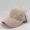 Gorra de Béisbol de Alta Calidad con Bordado Lateral en Inglés, Marca Americana de Moda, para Circunferencia de Cabeza Grande, Visera Estilo Coreano, Diseño con Agujeros, Adelgaza el Rostro
