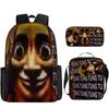 2025 Transfronterizo Nuevo Palo de Madera Tungtungtung Hombre Shan Hai Jing Mochila de Dibujos Animados Mochila Bolso de Hombro Estuche