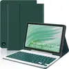 Funda Protectora para Tablet Amazon Fire HD 10 Más Teclado Bluetooth Inalámbrico Retroiluminado con Fijación Magnética Adecuado para Máximo 11 Pulgadas