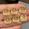 Purificación Corporal de Citrino Piezoeléctrico Cuentas Barril de Doble Punta Estrella Luna Cuentas Sueltas Accesorios Juguete Artesanal DIY Pulsera Collar Separador