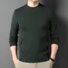 El suéter de lana Puyuan es lavable a máquina, lana australiana finamente hilada, nuevo modelo de otoño e invierno 2026 para hombre, suéter de lana de cuello medio alto para hombre