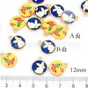Imitación Arena Vietnamita Oro Gota Pintura al Óleo Chapado en Oro Colgante Pequeño Palabra Fu Conejo de Jade Pequeño Deslizante Accesorios diy Colgante Pequeño de Goteo