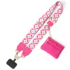 Alça de Celular Popular Transfronteiriça com Gaxeta Fixada à Pequena Bolsa, Alça de Celular Removível e de Comprimento Ajustável