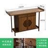 Mesa para Recibidor Moderno Simple de Pared de Madera Maciza con Vitrina y Vista Lateral Estante Zen de Almacenamiento Estrecho Consola Chinoiserie Nueva