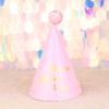 Decoração de bolo direto da fábrica high-end ouro preto ouro rosa bola de lantejoulas chapéu de aniversário de festa para adultos das crianças