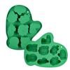 8 pares de guantes y calcetines de muñeco de nieve de árbol de Navidad, molde de silicona blanca para pastel de limosna, molde de alimentos complementarios, molde para pastel de arroz