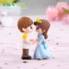 Figuras de pareja personalizadas y creativas con temática de dibujos animados, decoraciones de regalo, accesorios, llaveros del Principito y la Princesa, y adornos para manualidades