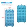 Molde de Chocolate em Forma de Flor de 15 Peças Molde de Silicone para Doces Ferramenta de Biscoito DIY Molde Caseiro para Ração Seca de Animais de Estimação