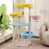 Marco de escalada para gatos al por mayor, Estante para gatos, Esterilla de ratán, Casa para gatos, Árbol para gatos, Tablero rascador para gatos de sisal resistente a los arañazos, Juguete de casa para gatos tipo cápsula espacial