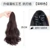 Fábrica atacado de comprimento médio cacheado cabelo rabo de cavalo peruca renda-up grande onda artificial cabelo baixo rabo de cavalo alta gravata rabo de cavalo geração de cabelo
