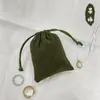 Bolsa de Terciopelo para Joyería Bolsa con Cordón Venta al por Mayor Bolsa de Embalaje con Cordón Bolsa para Guardar Auriculares con Logo Impreso con Cordón