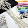 Em estoque: Galão ondulado em S colorido de 0,5 cm, galão de marinheiro de polipropileno, vestido Lolita, roupas infantis, decoração de chapéu, galão de renda