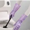 Guantes para el hogar, Guantes de felpa para la lavandería, Guantes gruesos de PVC impermeables, Guantes para limpieza de cocina y lavado de platos, Forrados de felpa, Buena calidad