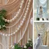 Decoração de Noivado com Fio de Pérolas Gigantes Ornamento Pendurado Exibição de Loja Decoração de Celebridade da Internet Ponto Fotográfico Cenário de Festa Vitrine Sessão de Fotos