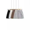 Falda Gris con Bolsillo Grande Spice Girls para Mujer Diseño con Cordón Casual Deportiva Falda de Cadera Línea A