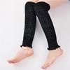 Calcetines de Punto Plano con Borde Enrollado a Máquina, 40 cm, Hilo Plateado 2x2, Calentadores de Pierna hasta la Rodilla, Calcetines Largos Cálidos Holgados para Otoño e Invierno