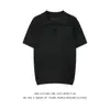 Camisa Polo de Malha de Verão Novo Estilo para Homens, Manga Curta, Vazada, Respirável, Fina, Casual, Simples, Tendência, Top Camiseta