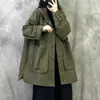Chaqueta Cortavientos con Capucha Retro de Alta Gama 2026 Primavera Nuevo Estilo Holgada Tallas Grandes Moda Elegante Aspecto Adelgazante