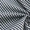 Directamente del fabricante: Tela Elástica de Algodón-Nylon con Rayas Verticales Irregulares, Tela de Cuadros para Camisas y Pantalones Casuales de Hombre