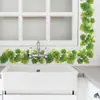 Nuevo Fun-F1057 Enredadera de Hojas Verdes Frescas Decoración de Pared de Fondo para Restaurante Cocina Pegatina de Pared Autoadhesiva y Removible