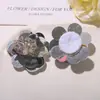 Grampo de Cabelo de Alta Qualidade Estilo Ins Coreano Flor de Camélia 3D Cluster de Flores Lantejoulas Prateadas Bordadas Acessórios para Sapatos Roupas